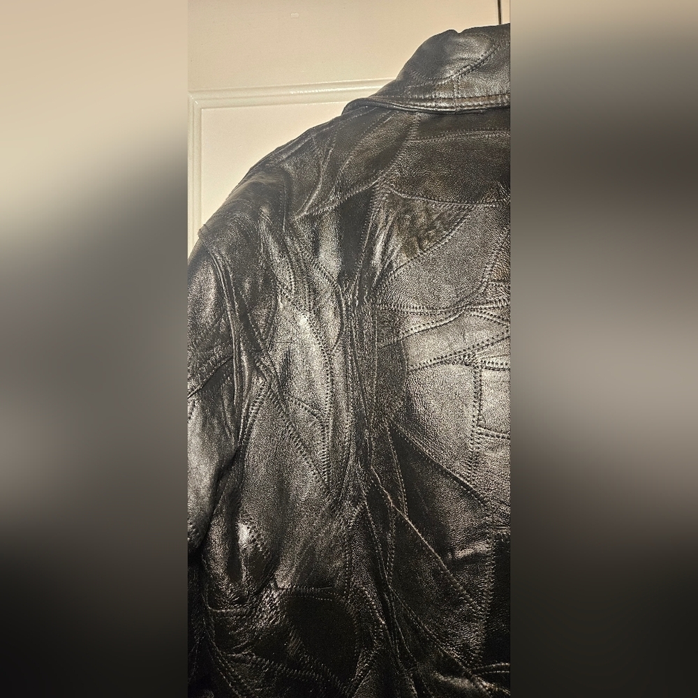 Maxam Vintage Black Lambskin Leather Jacket - Picture 7 of 9